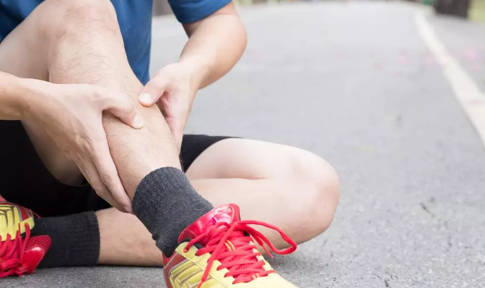 シンスプリントの男性